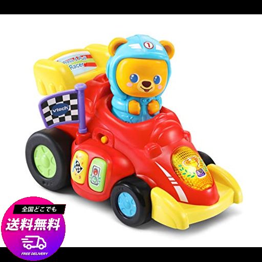 ヴイテック(VTECH) 知育玩具 RACE-ALONG BEAR クマさんのレーシングカー 日本語マニュアルと音声翻訳リスト付き 80-528403