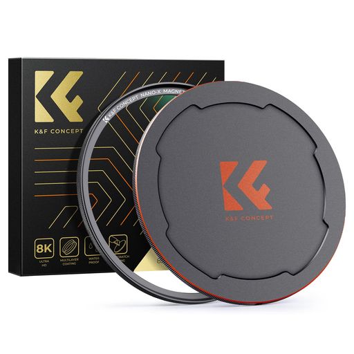 K & F CONCEPT 67MM マグネットMCUVフィルター+マグネットレンズキャップ レンズ保護フィルター 磁気吸着 装着便利 紫外線吸収 レンズ保護