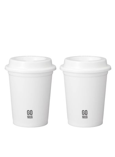 シービージャパン(CB JAPAN) コーヒーカップ 蓋付き 250ML Sサイズ 2個セット [食洗機対応] リユーサブルカップ GOMUG