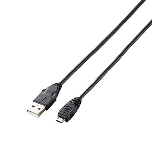 エレコム USBケーブル 【MICROB】 USB2.0 (USB A オス TO MICROB オス) PLAYSTATION4対応 0.15M ブラック U2C-AMB015BK