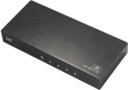 ラトックシステム 4K60HZ対応 1入力4出力 HDMI分配器 RS-HDSP4P-4KZA 黒