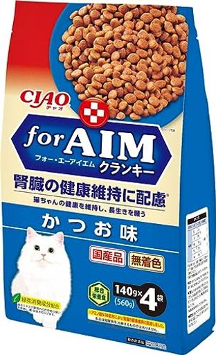 CIAO (チャオ) FOR AIM クランキー かつお味 140G×4袋
