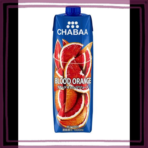 CHABAA 100%ジュース ブラッドオレンジ 1000ML