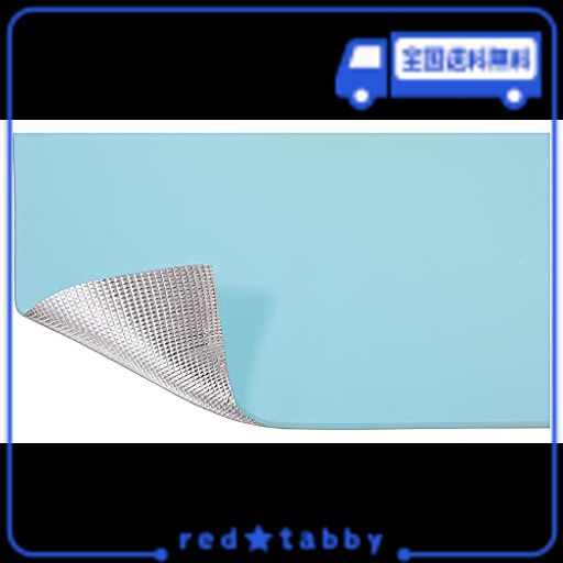 リブライト 東京ローソク プールマット 210CM×160CM ライトブルー、メタリックシルバー 081804-WL058