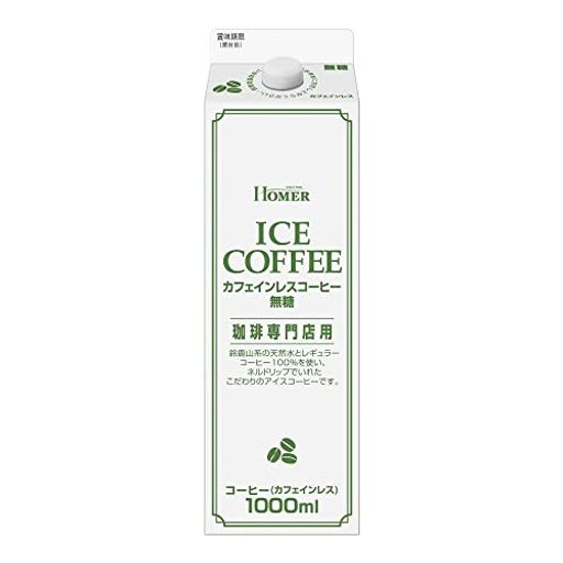 UCC ホーマー カフェインレスコーヒー 無糖 1000ML×12本