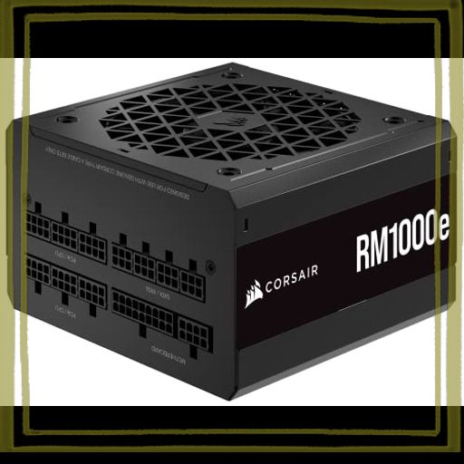 CORSAIR RM1000E 2023モデル PC電源ユニット 1000W PCIE 5.0 対応 80PLUS GOLD認証 ATX 3.0 認証済 フルモジュラー 12VHPWR ケーブル付属