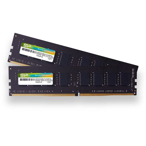 シリコンパワー SP SILICON POWERデスクトップPC用 メモリ DDR4 3200 PC4-25600 32GB X 2枚 (64GB) 288PIN 1.2V CL22 SP064GBLFU320F22