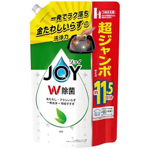 [大容量] ジョイ W除菌 食器用洗剤 緑茶 詰め替え 1,490ML