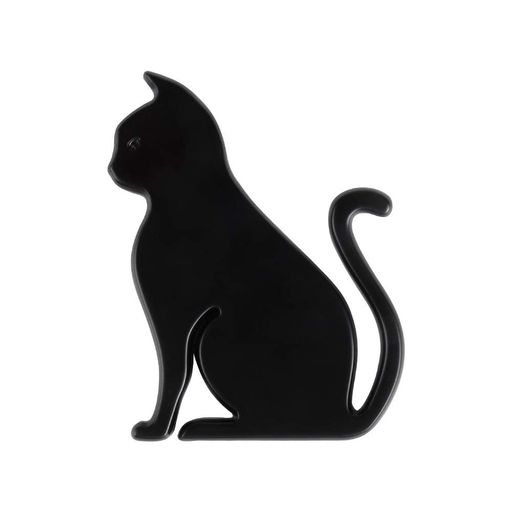CATLAND 猫型 エンブレム ステッカー 黒 猫 ねこ 3D 金属 防水 カーステッカー デカール シール ラベル 車用 バイク用 プレートステッカ