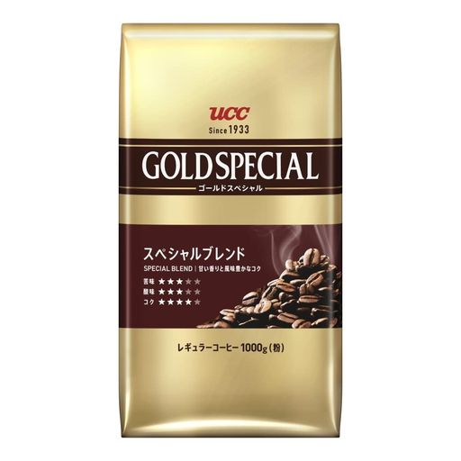 UCC ゴールドスペシャル スペシャルブレンド コーヒー豆 (粉) 1000G