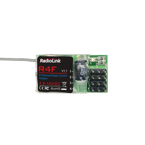 受信機シリーズ6型番:R8FG R7FG R6FG R6F R4F R4FGM ラジコンカー用プロポRC4GS RC6GS RC8Xなど当社送信機用レシーバー 2.4GHZ 4CH (R4F)