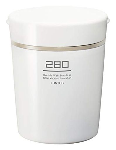 アスベル 保温ランチジャー ホワイト 280ML ランタス ステンレス保温・保冷スープボトル HLB-S280