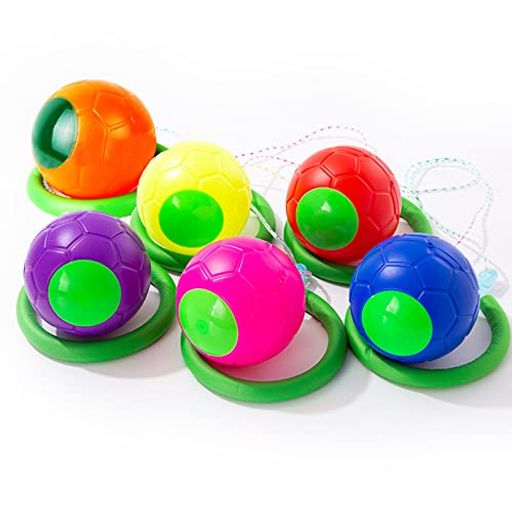SAC TASKE スキップジャンプボール なわとび ホッピング 屋外 トレーニング 縄跳び 遊具 (6色セット)
