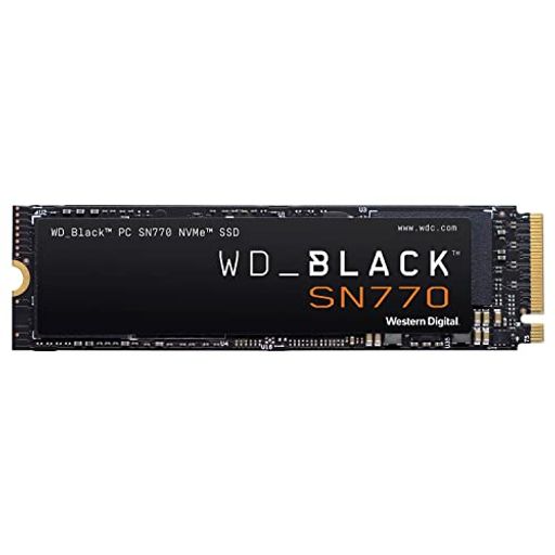WD_BLACK 1TB SN770 NVME 内蔵ゲーミング SSD ソリッドステートドライブ - GEN4 PCIE, M.2 2280、最大5,150 MB/Sまで - WDS100T3X0E
