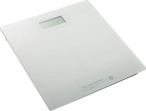 オーム(OHM) 電機 デジタル体重計 スリム & シンプル ホワイト HBK-T100-W 08-0065