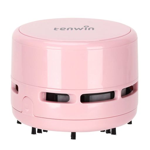 TENWINデスクトップ掃除機 デスクトップ コンピュータキーボード 家具の表面 車の座布団 ミニ掃除機 （ピンク）