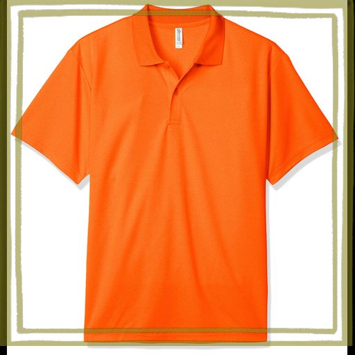[グリマー] 半袖 4.4オンス ドライ ポロシャツ [UV カット] キッズ サンセットオレンジ 日本 120CM (-)