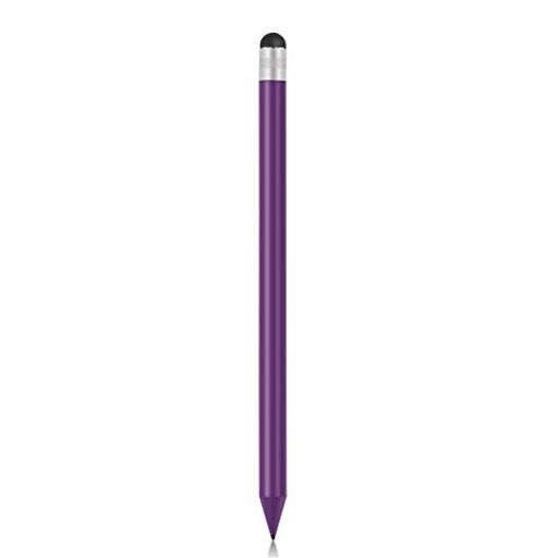 スタイラスペン ユニバーサル 高感度 精密容量性ディスクチップ タッチスクリーンペン スタイラス IPHONE用(紫の)