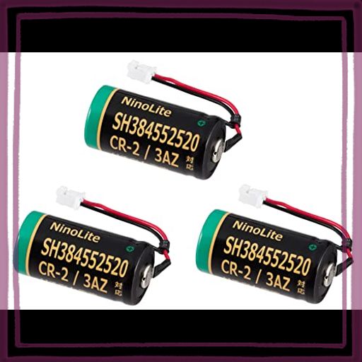 NINOLITE リチウム電池 ３個セット SH384552520、CR-2/3AZ、CR-2/3AZC23P、CR17335A WK11、CR17335 WK210、CR17335E-N-CN3 対応 1600MAH