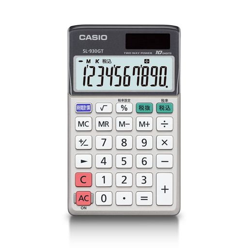 カシオ グリーン購入法適合電卓 10桁 手帳タイプ SL-930GT-N エコマーク認定