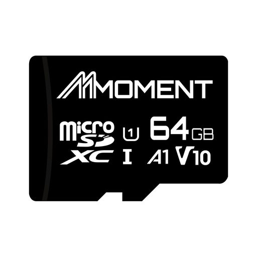 MMOMENT マイクロSDカード 64GB MICROSDXCカード / CLASS10 / UHS-I / U1 / A1 / V10 / SDアダプター付【読込最大95MB/S】