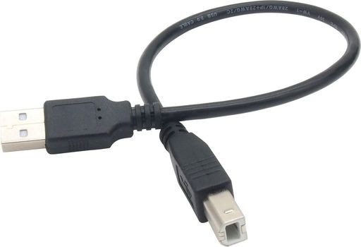 オーディオファン USBケーブル USB2.0 ケーブル USB-A (オス) - USB-B (オス) 短い 約30CM プリンター MIDI機器 ブラック
