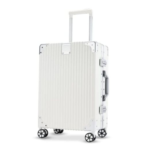 [YUWEIJIE] キャリー ケース スーツケース アルミフレーム 機内持ち込み 預け入れキャリーバッグ 軽量 可愛いトロリーケース PCボディ 静