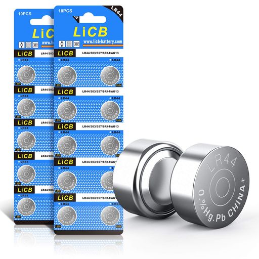 LICB 20個 LR44 ボタン電池 1.5V アルカリ電池【SR44、303、AG13、357互換】