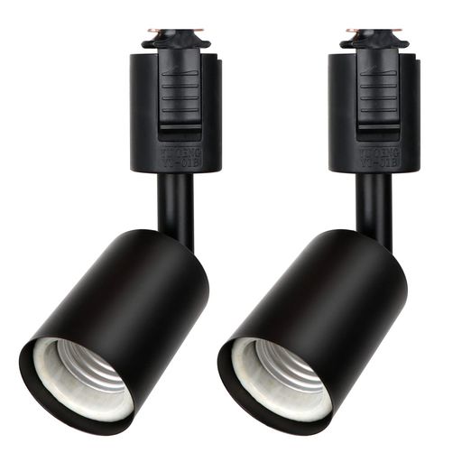 ZEVNICO ダクトレール スポットライト 2個セット ダクトレール照明 E26口金 レールライト 角度調節可能 スポットライト LED ダクトレール