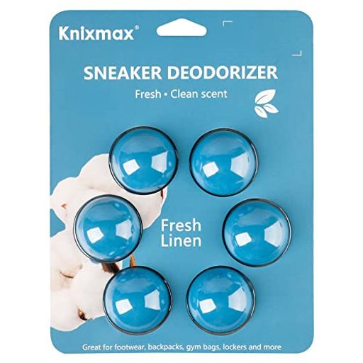 [KNIXMAX] フレッシュボール 消臭ボール 芳香 消臭剤 靴用 家庭用 車用 6個セット ブルー