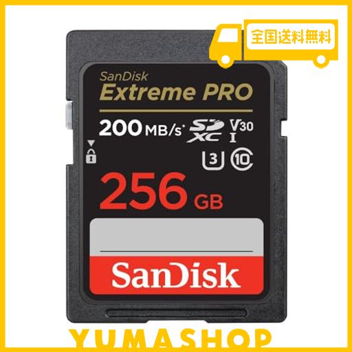 SANDISK (サンディスク) 256GB EXTREME PRO SDXC UHS-I メモリーカード - C10、U3、V30、4K UHD、SDカード - SDSDXXD-256G-GN4IN DIGITAL