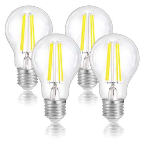 FLSNT LED電球 E26口金 昼白色 75W形相当 エジソン電球 8W 5000K 1055LM フィラメント電球 シャンデリア用 レトロ電球 雰囲気 高演色 広