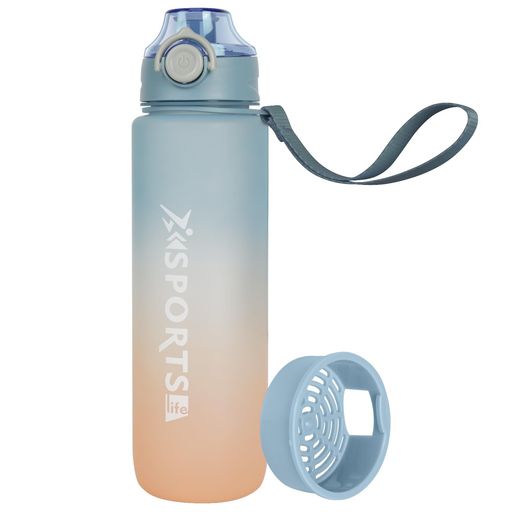 QUIEXACT ボトル 水筒 1リットル 大容量 BPAフリー 耐冷耐熱 1000ML 超軽量 漏れ防止 携帯便利 容量表示 アウトドア ジム スポーツ ウォ