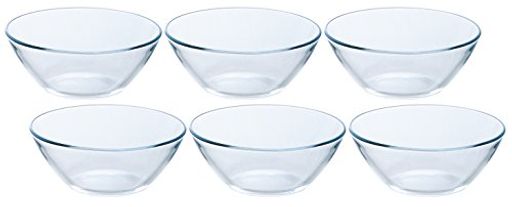アデリア(ADERIA) プレーン ボウル 6個入 日本製 サラダ 食器 ボール スープ 皿 おしゃれ ガラス デザート スイーツ シリアル 深皿 小鉢