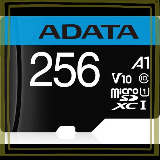 ADATA MICROSD カード 256GB MICROSDXC UHS-I CLASS10 A1対応 SD変換アダプター付属 AUSDX256GUICL10A1-RA1