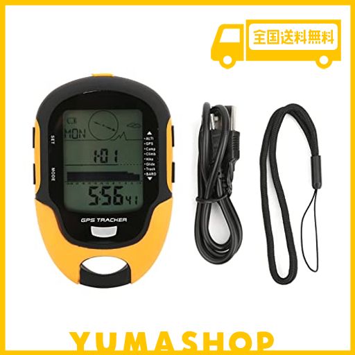 YOSOO. 気圧計 GPS電子高度計 温度計 デジタル IPX4防水 コンパス 湿度表示 ナビゲーション 多機能 アウトドア用品