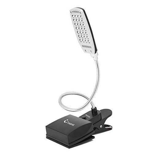 デスクライトクリップ ライト IHAHA LED 360度回転 卓上スタンド 応急ライト乾電池式 スタンド 照明 USB充電 三段階調光 28灯搭載 PC作業
