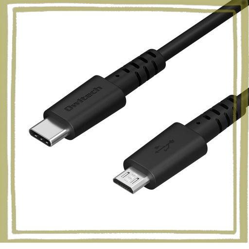 オウルテック TYPE-C TO MICROUSB ケーブル 最大3A対応 USB2.0 断線に強くしなやか 1.0M ブラック OWL-CBCM10-BK